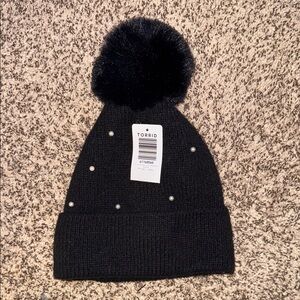 Torrid black pearl beanie